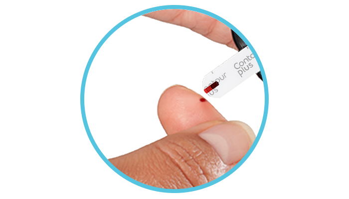 Requiere una muestra de sangre pequeña